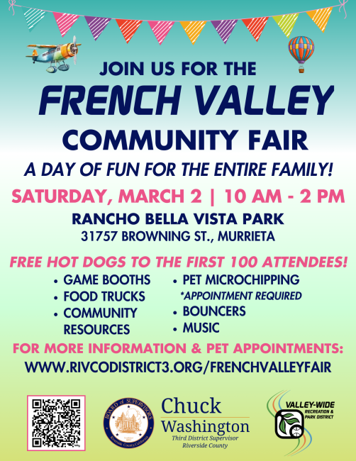 French Valley Community Fair Returns March 2 with Community Resources